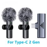 Wireless Lavalier Lapel Microphone Smartphones - Dual Type-C
