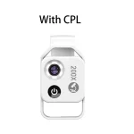 Digital 200X Microscope Lens for Smartphones - White with CPL