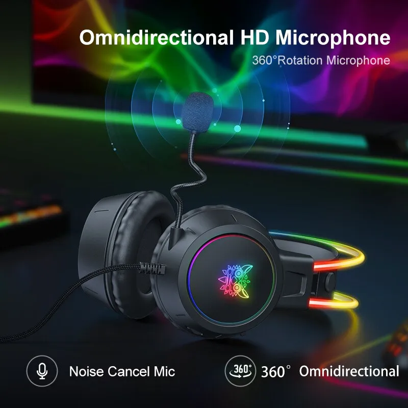 ONIKUMA-X15-Pro-Over-Ear-Headphones-Gaming-Headset-Wired-Cancelling-Earphones-Pink-Cat-Ears-Rgb-Light-3