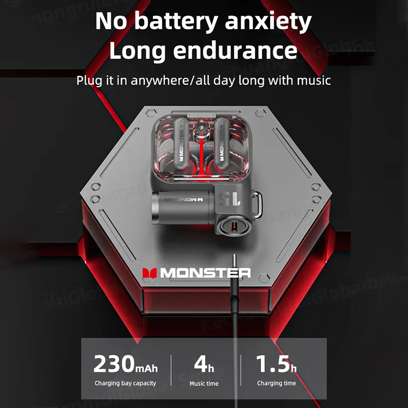 Original-Monster-XKT15-Wireless-Bluetooth-5-3-Earphones-TWS-Gaming-Earbuds-RGB-Flip-Cover-Design-Headset-5