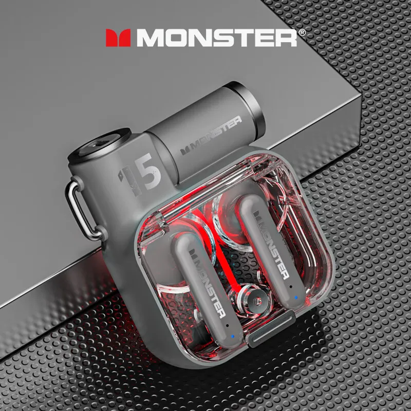 Original-Monster-XKT15-Wireless-Bluetooth-5-3-Earphones-TWS-Gaming-Earbuds-RGB-Flip-Cover-Design-Headset
