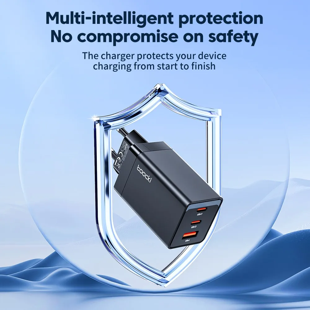 Toocki-67W-GaN-USB-C-Charger-Quick-Charge-65W-QC4-0-PD-3-0-45W-USB-1