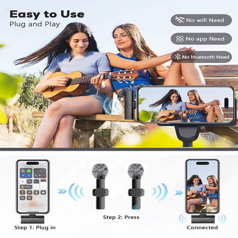 Wireless-Lavalier-Lapel-Microphone-Broadcast-Direct-mini-Mic-for-iPhone-Android-Live-Streaming-Youtube-Noise-Reduction-1