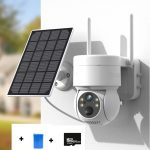 PTZ IP Camera Outdoor Wireless Solar Video Surveillance Camera - Camera Add 64G