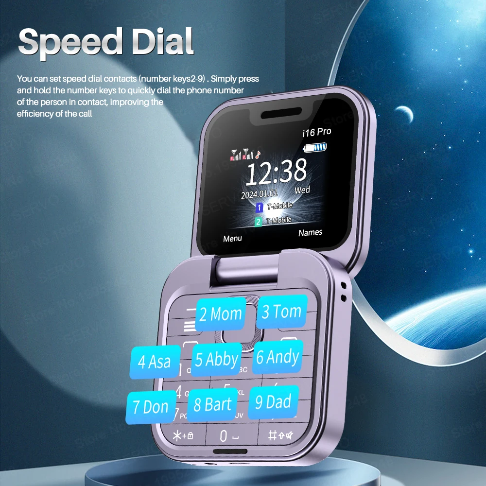 SERVO-i16-Pro-Mini-Fold-Mobile-Phone-Dual-SIM-Card-FM-Radio-Vibration-Magic-Voice-Blacklist-2