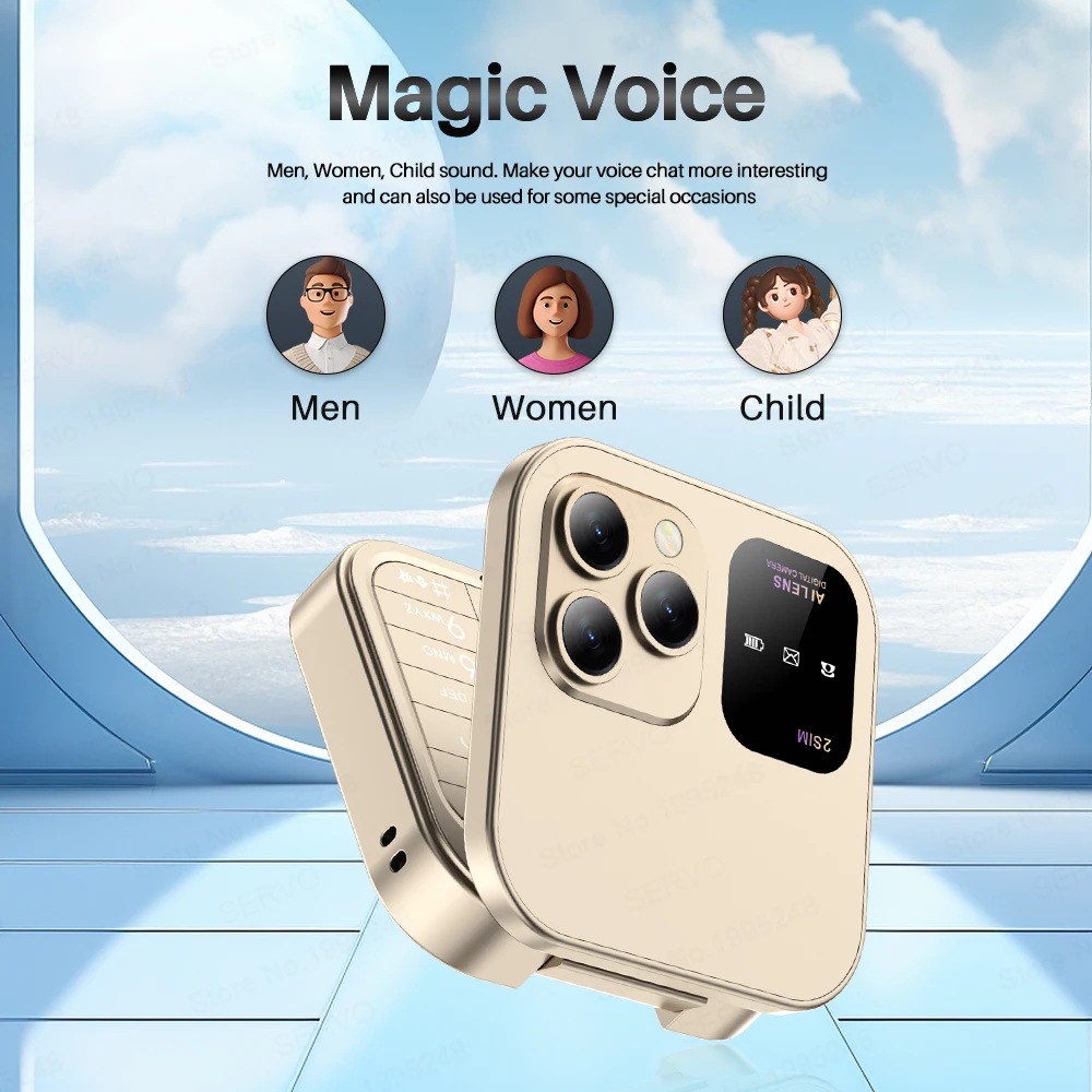 SERVO-i16-Pro-Mini-Fold-Mobile-Phone-Dual-SIM-Card-FM-Radio-Vibration-Magic-Voice-Blacklist-3